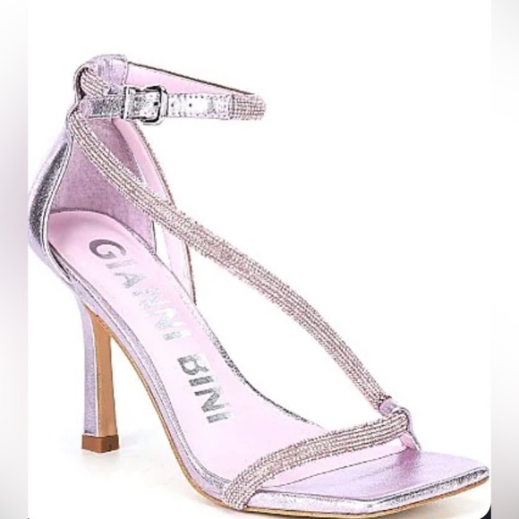 NWT Gianni Bini Evallinaah Rhinestone Ankle Strap Square Toe Sandals size 11 - Picture 1 of 10